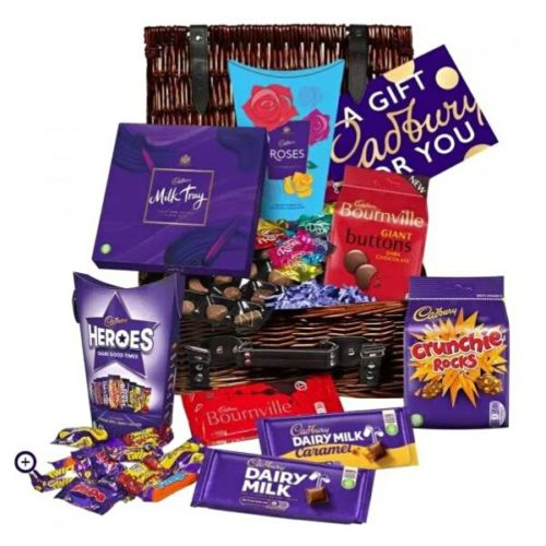 Cadbury chocolate basket, donated by ALT Agency